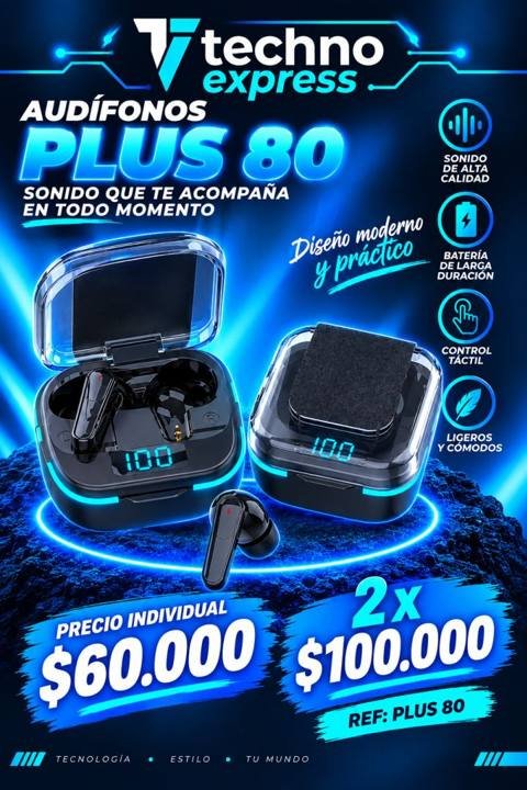 Audífonos Plus 80
