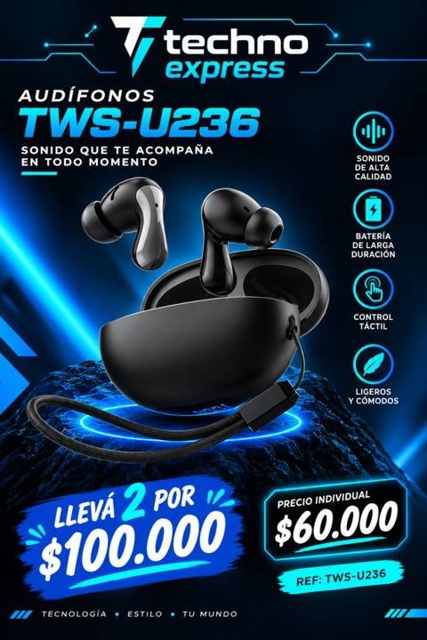 Audífonos TWS-U236