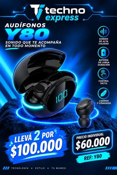Audífonos Y80